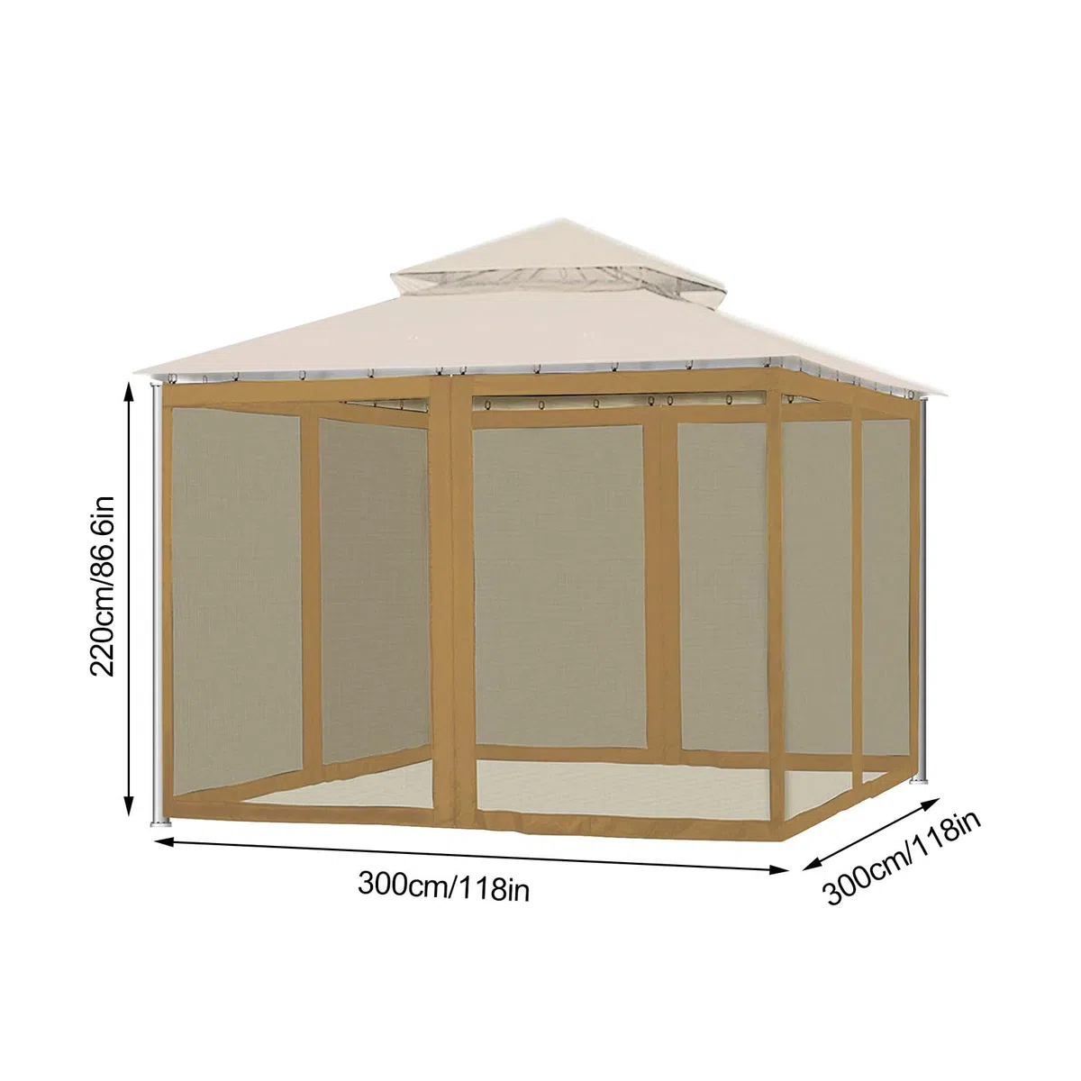CDQL Moustiquaire pour Tente D'auvent Extérieur, Durable, Murs D'écran de Style Rideau à Faire Soi-même pour Tonnelle de Patio, Installation Facile, Fermeture à Glissière, éloigner