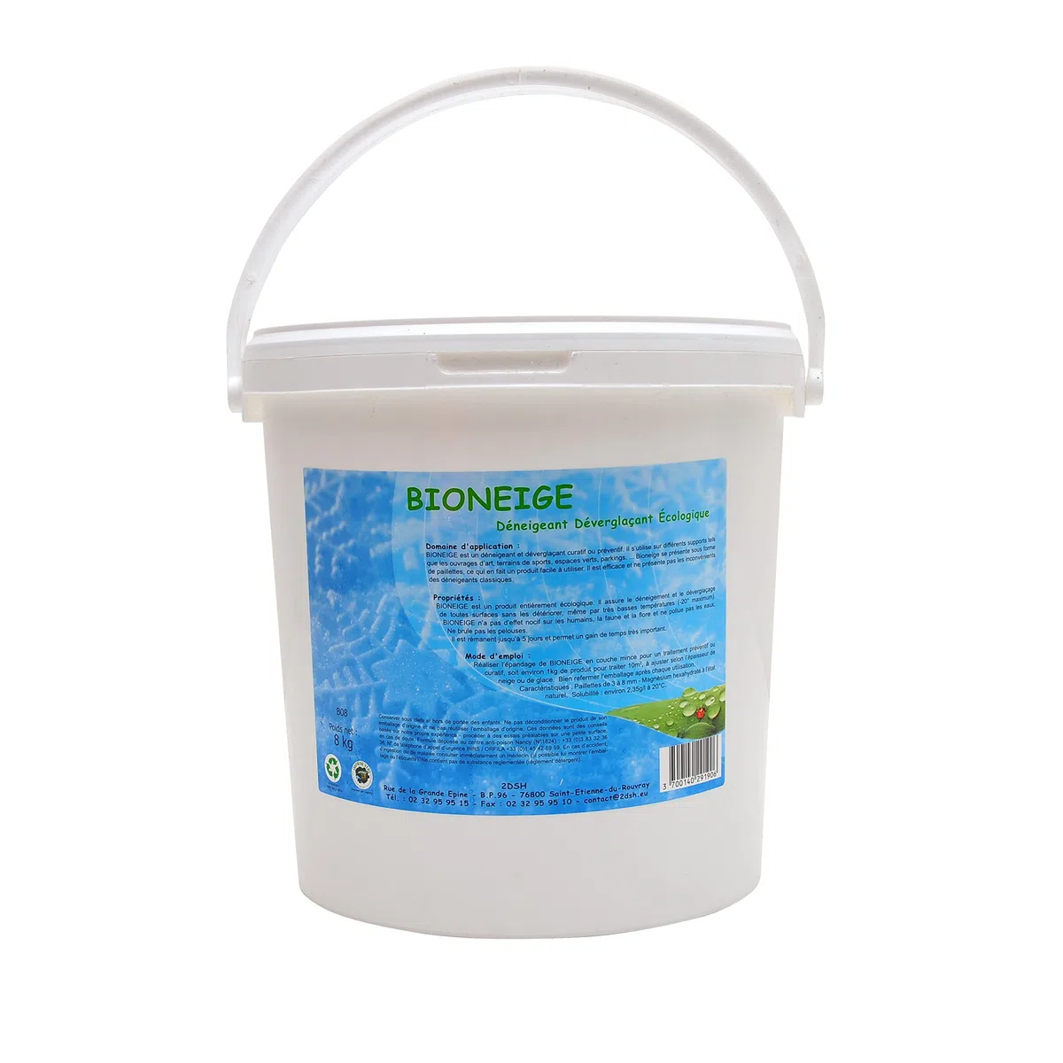 DEVERGLACANT DENEIGEANT DEGIVRANT Ecologique BIONEIGE Chlorure de magnésium 8KG