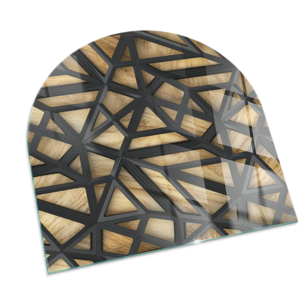 Verre Trempé pour Cheminée 100x100 cm Plaque de Protection Contre Les Étincelles Résistant à la Chaleur