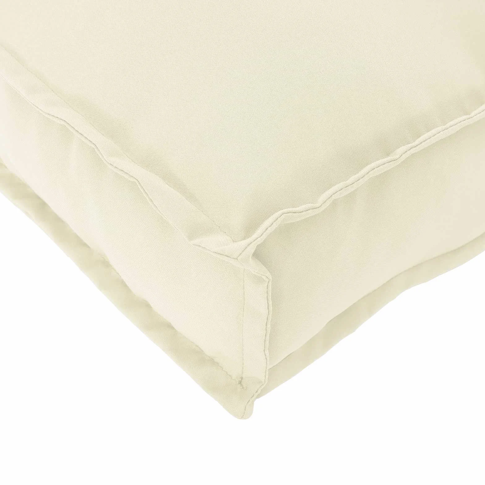Coussin de palette pour dossier Crème 80x40x12 cm Tissu Oxford