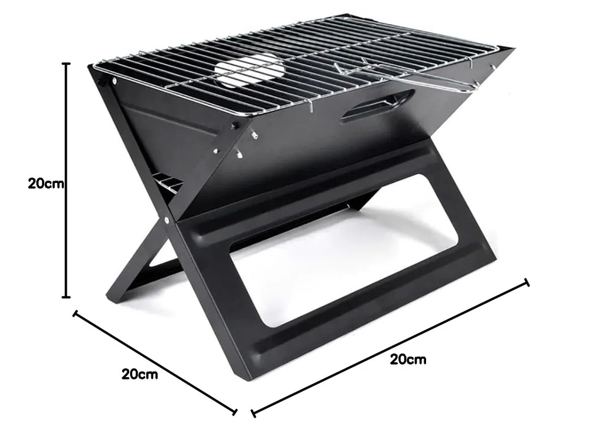 BARBECUE PLIABLE EN FORME DE X