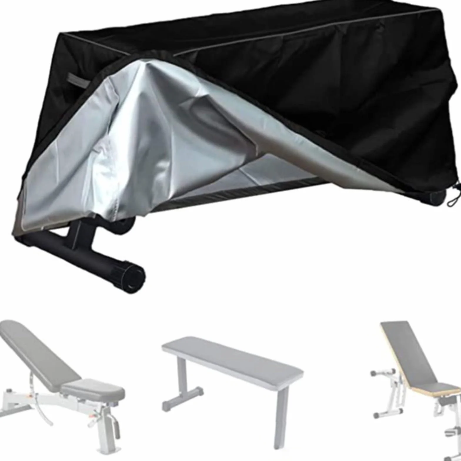 Housse de banc de musculation Oxford 420D imperméable 152 x 46 x 54 cm