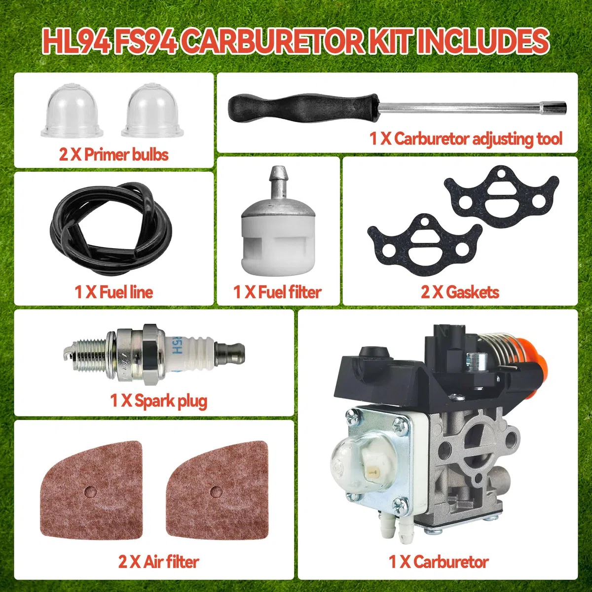 FS94 Carburateur, kit de carburateur 4149-120-0602 pour débroussailleuse Stihl FS94 RC-E Z, FS94 R-Z KM94 KM FS HL 94 94R, pièces de carburateur, 41491200602