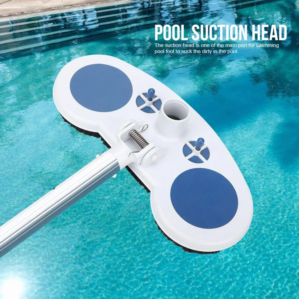 TOPINCN Tête D'outil de Nettoyage de Piscine, Kit de Nettoyage de Piscine Professionnel de 13 Pouces Kit d'entretien de Piscine de Base Tête D'aspiration de Piscine Accessoire de Nettoyage de Bassin