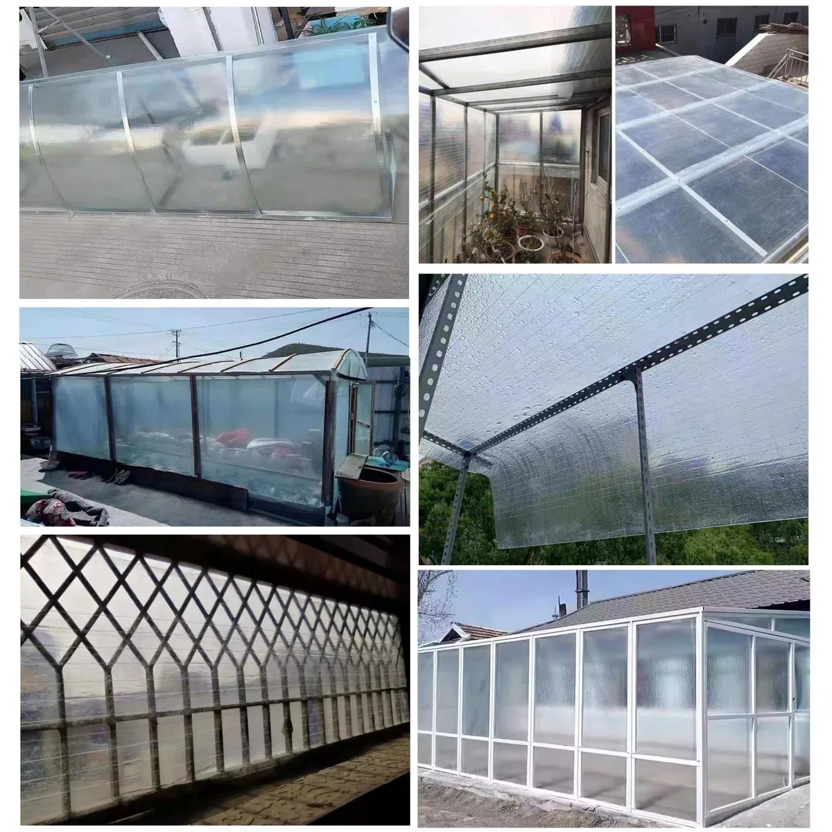 Plaque en Polycarbonate pour Serre,Feuille en Fibre de Verre 0,8mm Panneaux Durable Transparents,Couverture de Toit Isolante Anti-Pluie,pour Jardin Garage Hangar Auvent (0.6m x 20m)