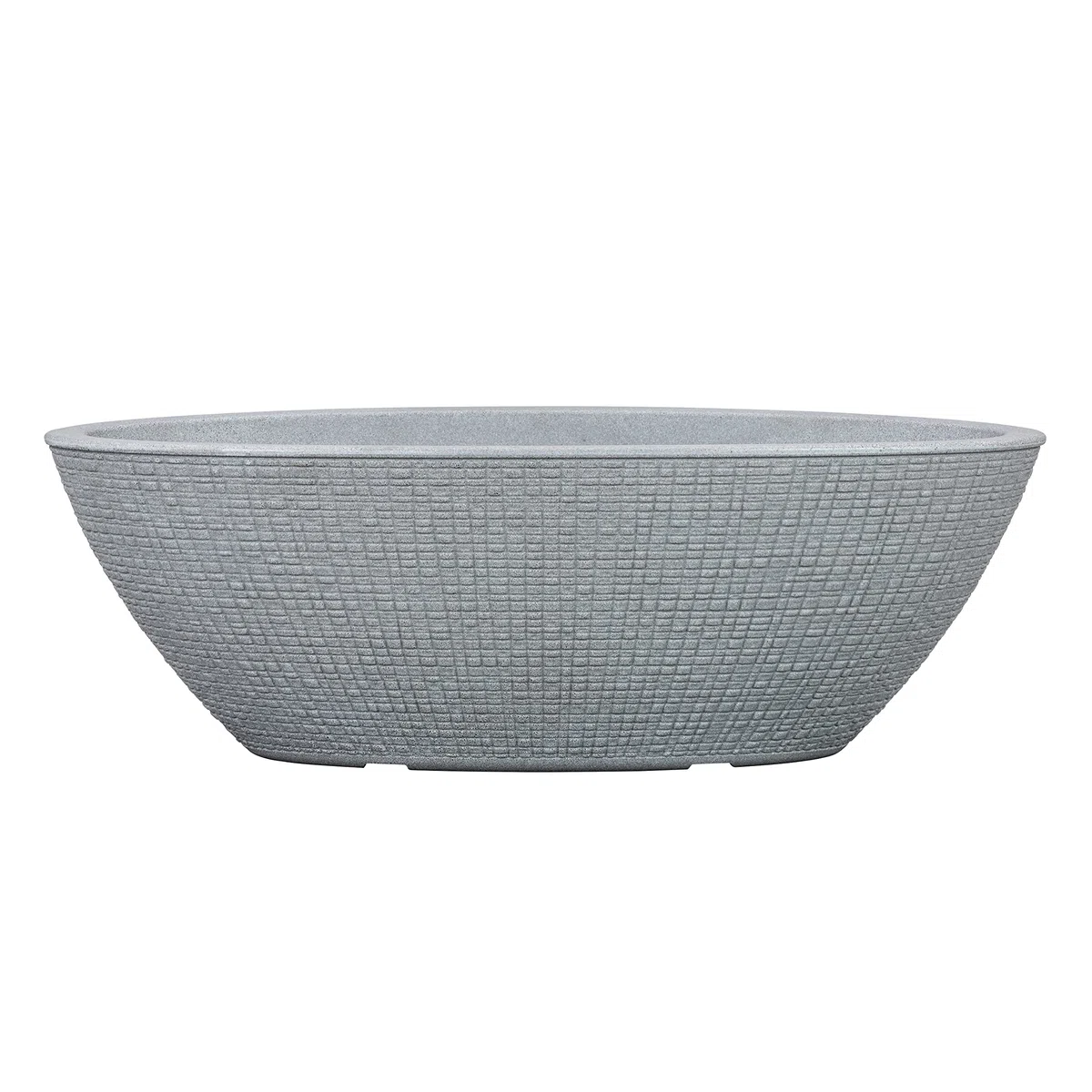 Scheurich Bac à plantes ovale Barceo Jardinière 60, pot de fleurs, bac à plantes en plastique recyclé, garantie 10 ans, pour une utilisation en extérieur
