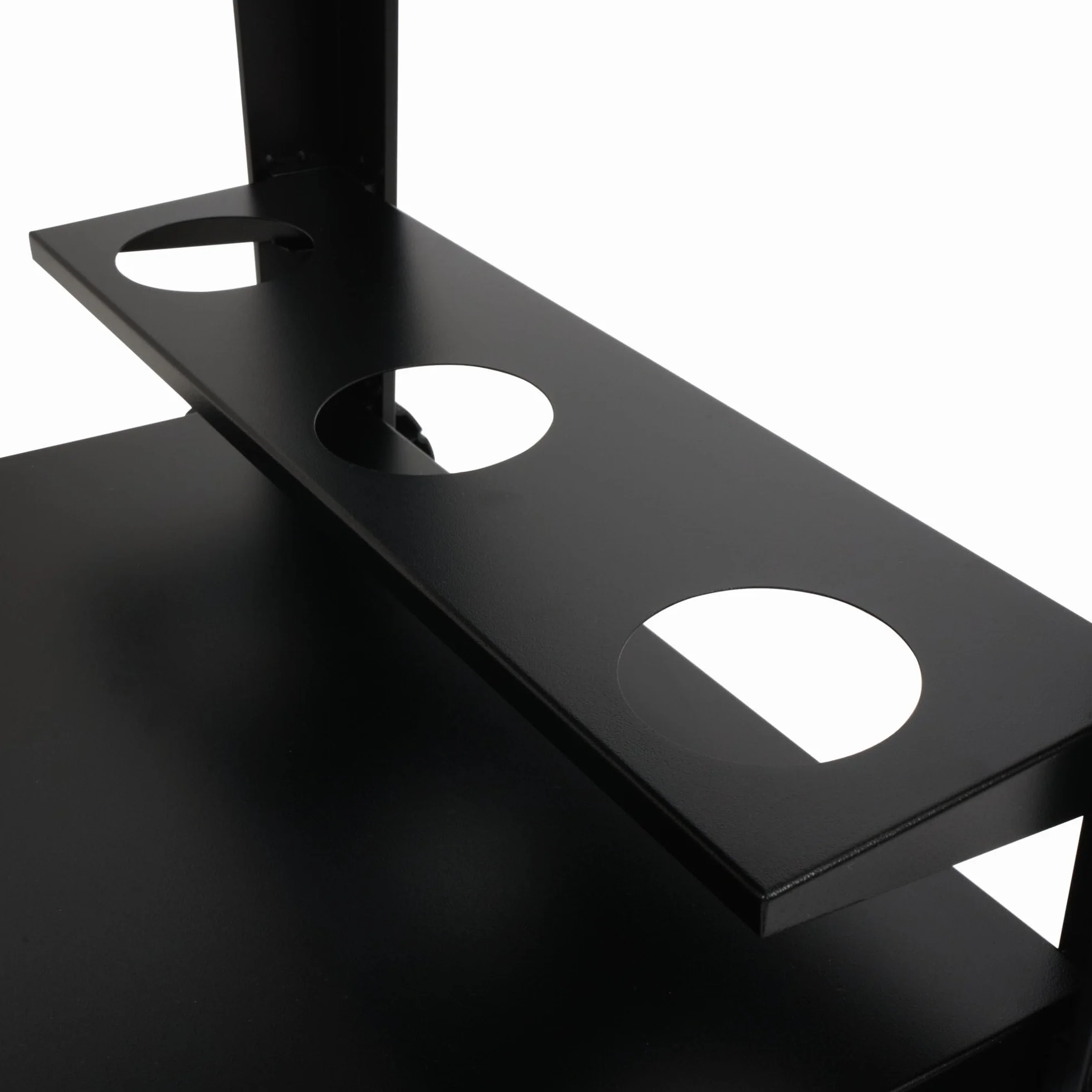 BBQ-Toro Chariot de barbecue 125 x 57 x 104 cm - Noir - Table de barbecue avec grande surface de travail - Table d'appoint de barbecue avec protection contre le vent - Chariot de barbecue d'extérieur