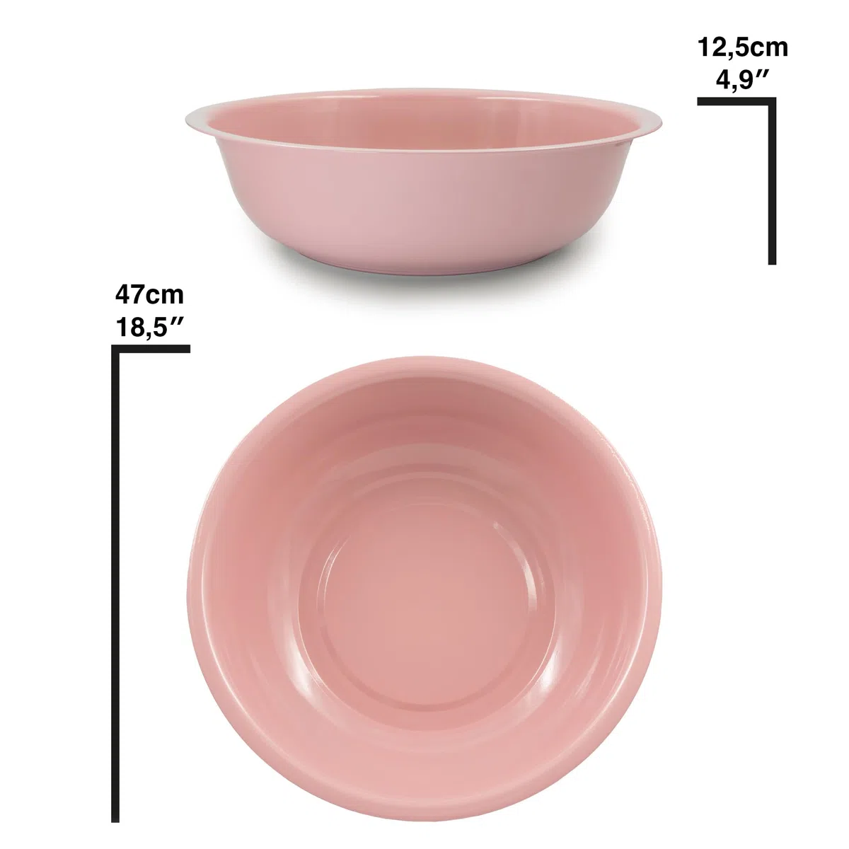 Baignoire laquée - Grand bol à planter - Décoration de jardin extérieur - Mini étang - Décoration de balcon - Bassine d'étang - Décoration de jardin (rose)
