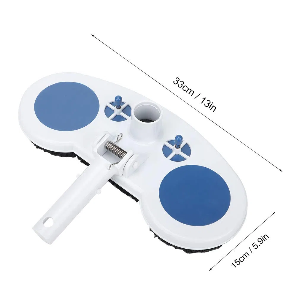 TOPINCN Tête D'outil de Nettoyage de Piscine, Kit de Nettoyage de Piscine Professionnel de 13 Pouces Kit d'entretien de Piscine de Base Tête D'aspiration de Piscine Accessoire de Nettoyage de Bassin