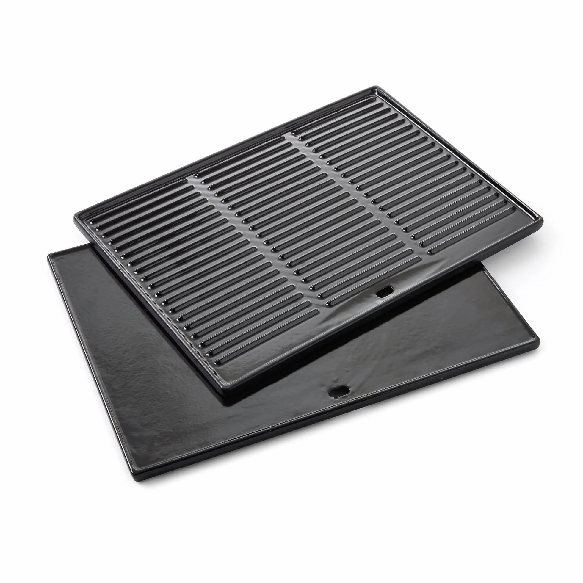 Barbecook plaque de cuisson barbecue universelle fonte émaillée 43x35cm noir