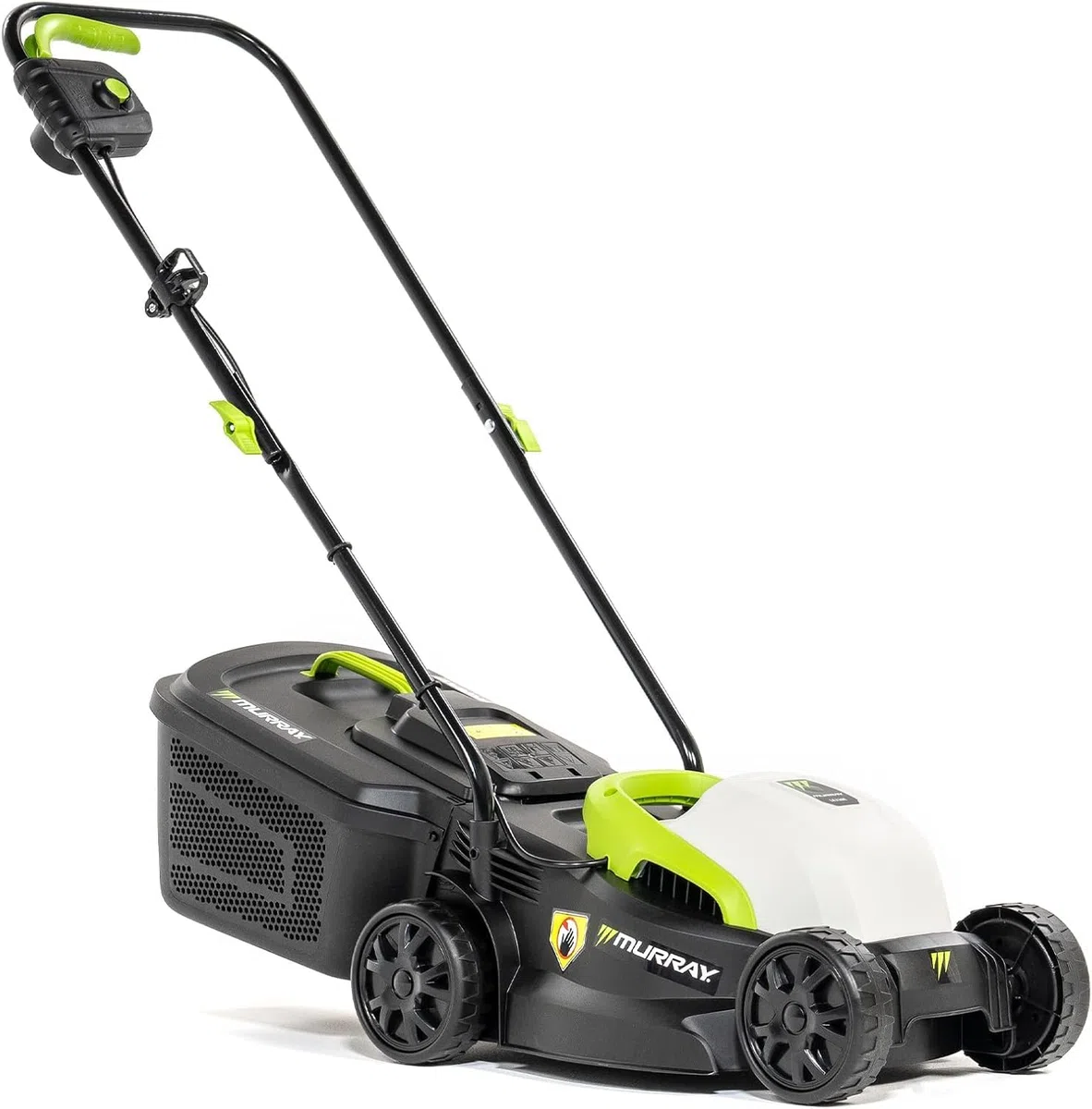 Murray Tondeuse Électrique 2-en-1 LE320E – Compacte 1200W/32cm avec Bac de Ramassage 27L pour Petites Surfaces – Poignée Ergonomique et Protection Contre Les Surcharges