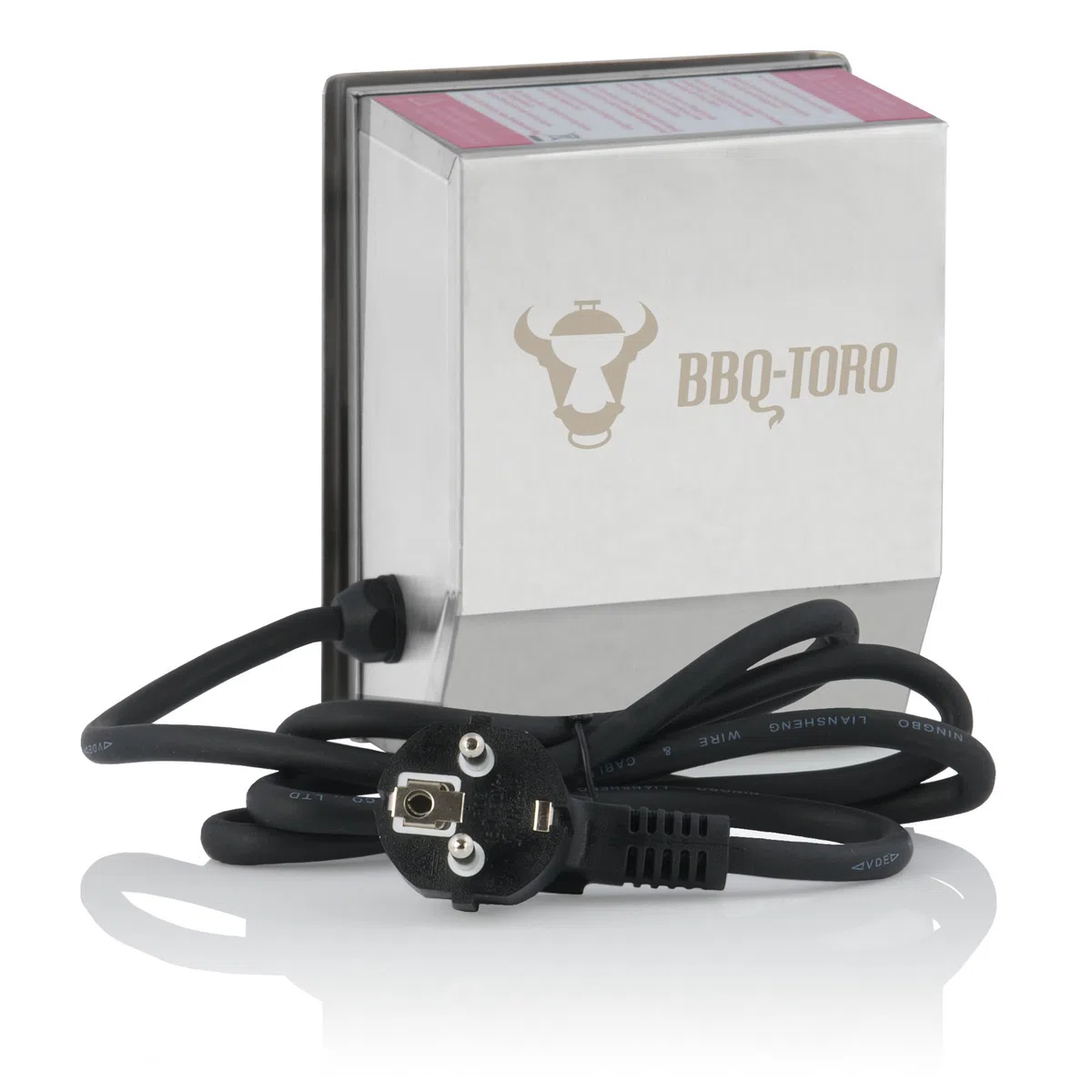 BBQ-TORO Moteur en acier inoxydable pour barbecue, tournebroche, rôtisserie etc. - 2 tr/mim – 50 Hz – 4 W - Support de moteur inclus