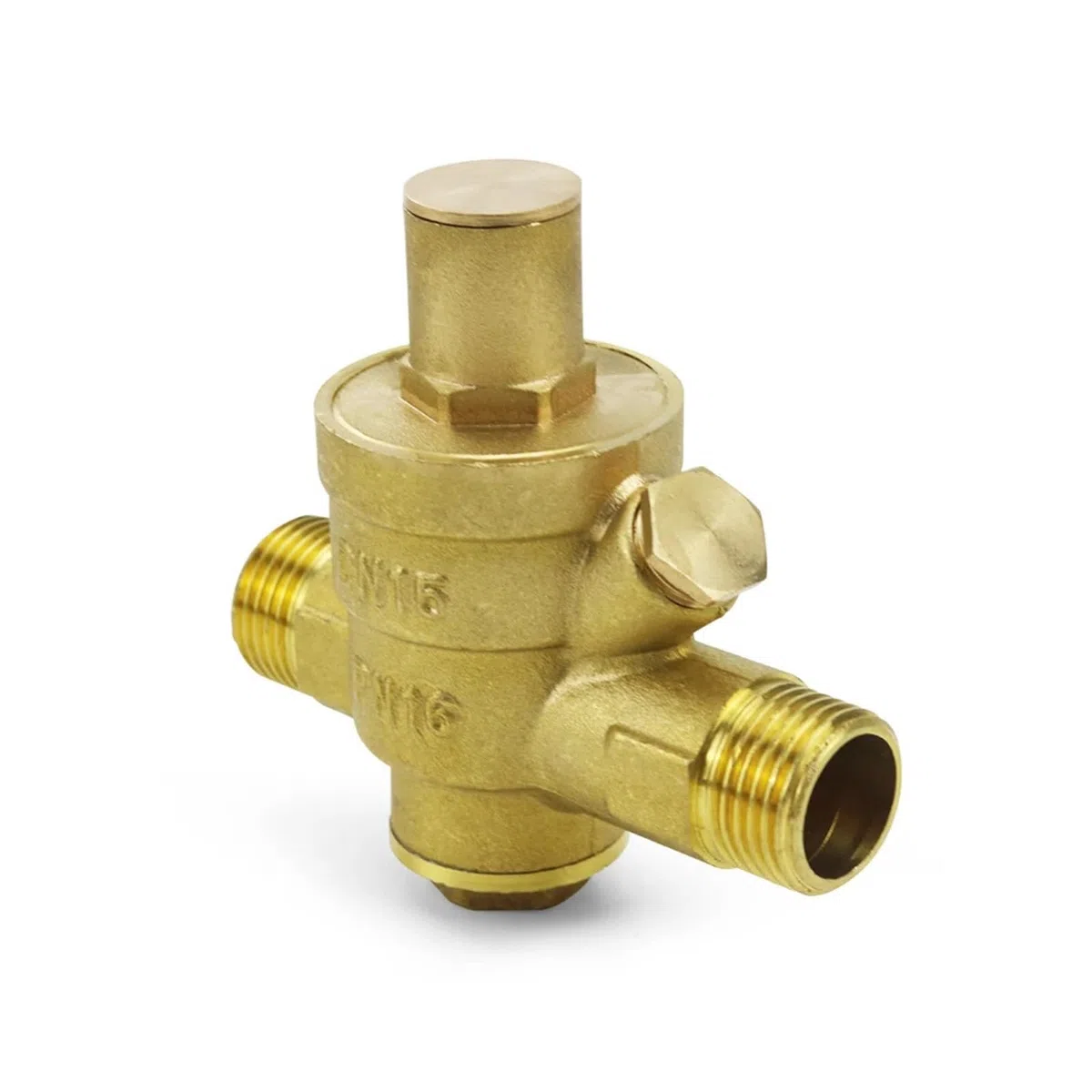 Réducteur de Pression d'Eau Professionnel Vanne de réduction de pression d'eau du robinet en laiton à filetage mâle/femelle 1/2" 3/4" 1" 2" DN15/DN20/DN32/DN50 pour Réguler La Pression(DN40 Female)