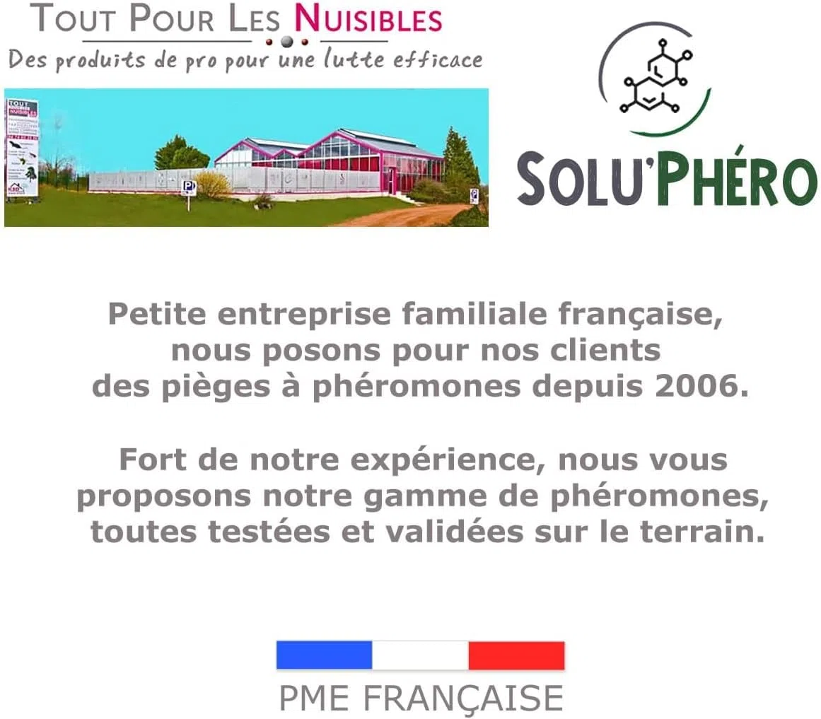 SOLUPHERO - 12 Phéromones Mineuse Marronnier Bio - Efficacité par Capsule de 4 à 6 Semaines - Phéromone Écologique de Contrôle de Cameraria Ohridella