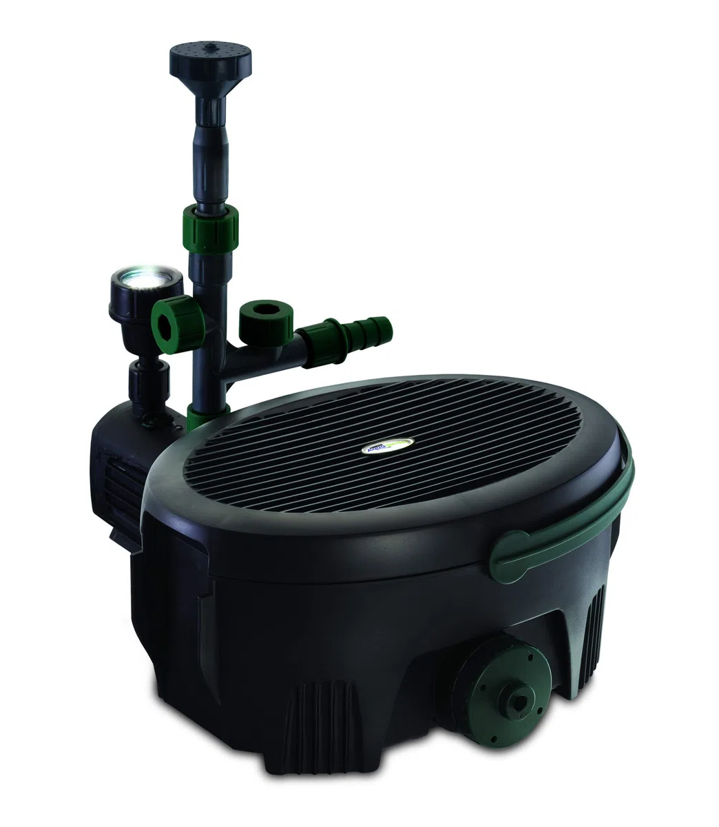 Aquagarden Inpond 6000, Bassin et pompe à eau, filtre, clarificateur UV, spot LED et fontaine, solution tout-en-un pour un beau bassin propre et limpide, pour des bassins jusqu’à 6000 litres
