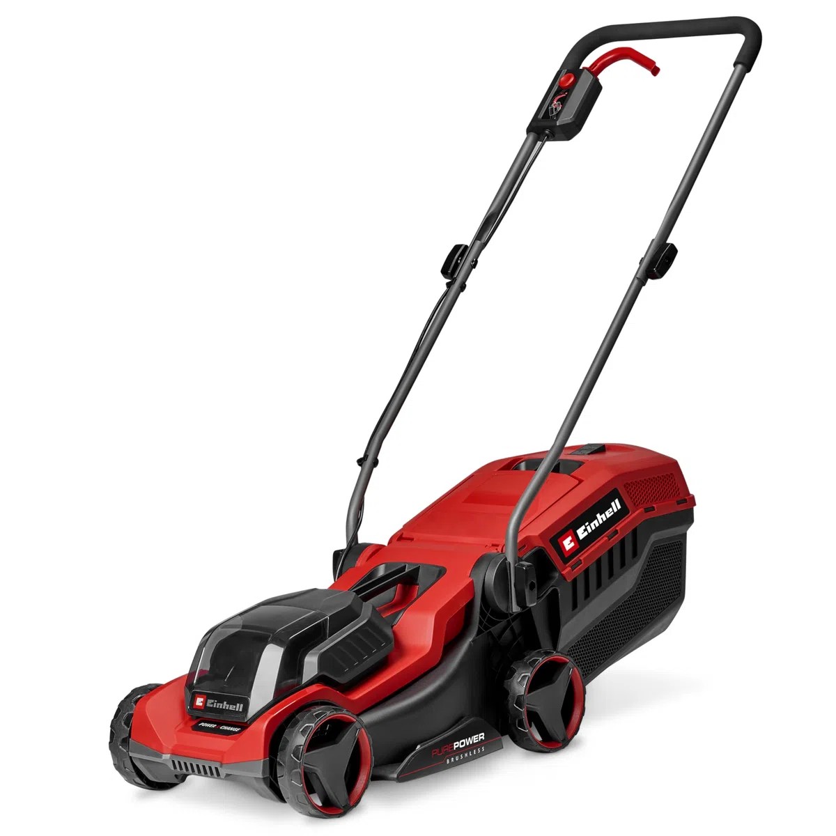 Einhell Tondeuse à Gazon sans Fil GE-CM 18/30-1 Li BL-Solo PXC (18 V, Largeur de Coupe 30 cm, Max. 175 m², Moteur brushless, bac collecteur 27 L, Hauteur de Coupe 30-65 mm, sans Batterie)