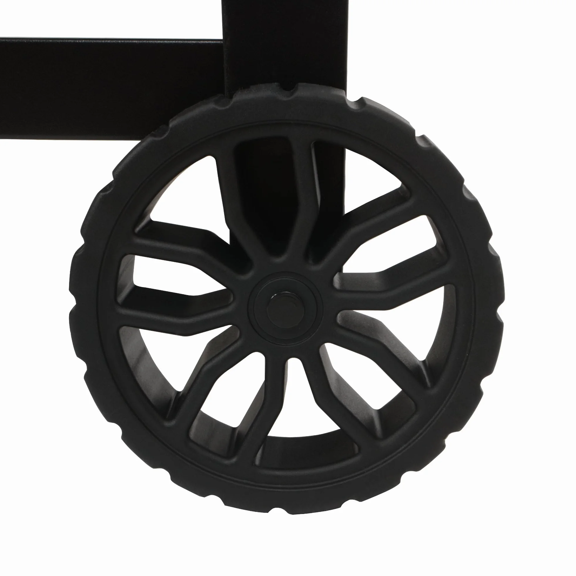 BBQ-Toro Chariot de barbecue 125 x 57 x 104 cm - Noir - Table de barbecue avec grande surface de travail - Table d'appoint de barbecue avec protection contre le vent - Chariot de barbecue d'extérieur
