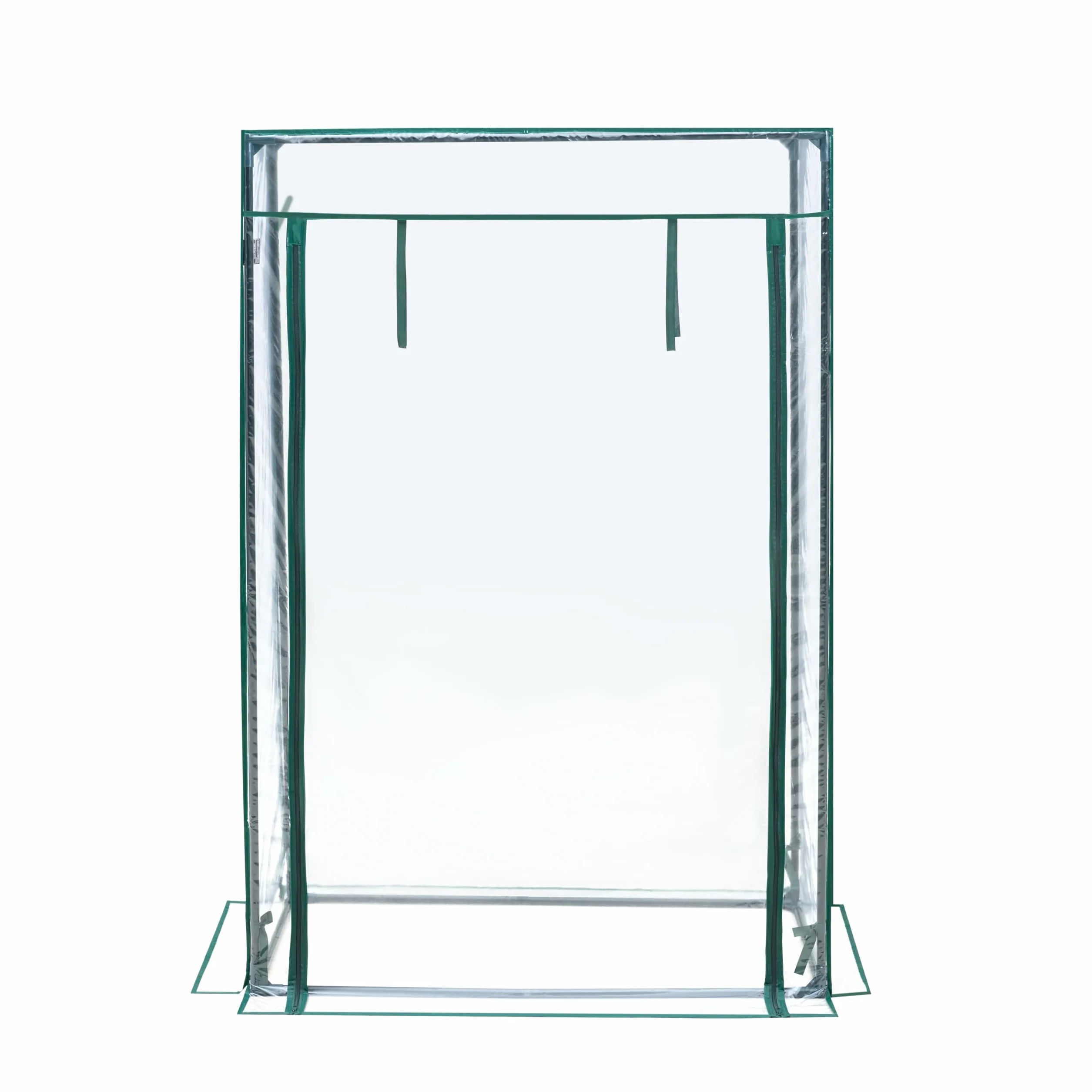 KANWOD Serre de Jardin 150×100×50 cm Film 140 g/m² Porte Enroulable Transparent