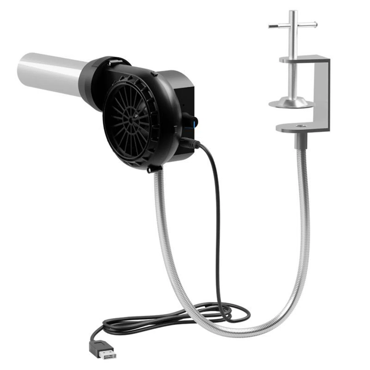 Souffleur de barbecue pour cuisiner en plein air - Rechargeable USB - Avec tube en aluminium