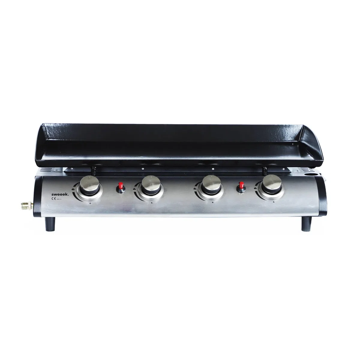 Alice's Garden Porthos 4 brûleurs Plancha au gaz 10 KW Barbecue extérieur INOX