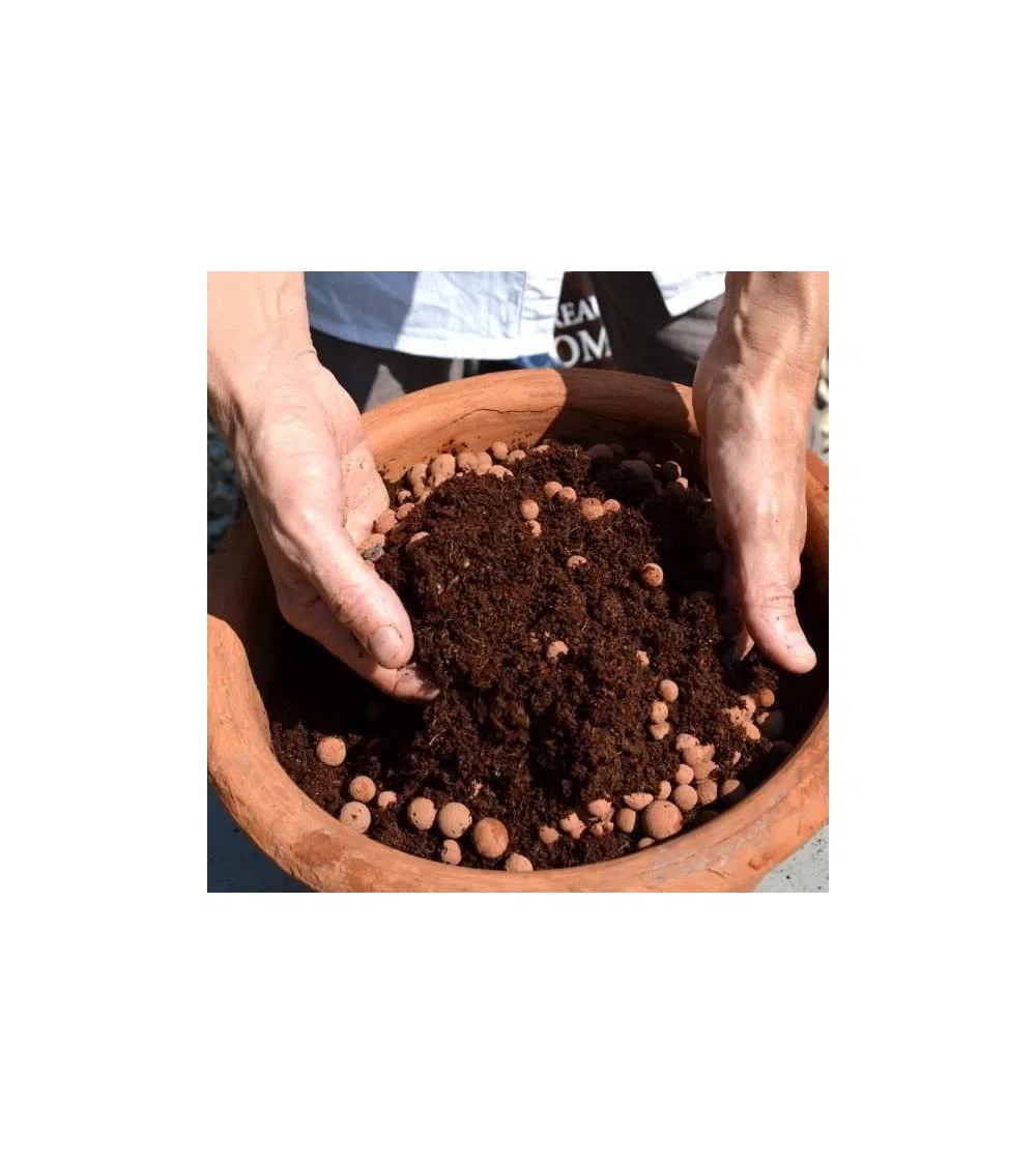 NATUREN FERTILIGENE NATGIL - Billes d'argile UAB 40 L - Améliore Le Drainage - Réduit Les arrosages - Protège Les Racines du Gel - Idéal pour Pots, bacs et jardinières - Billes de Calibre 4-16 mm