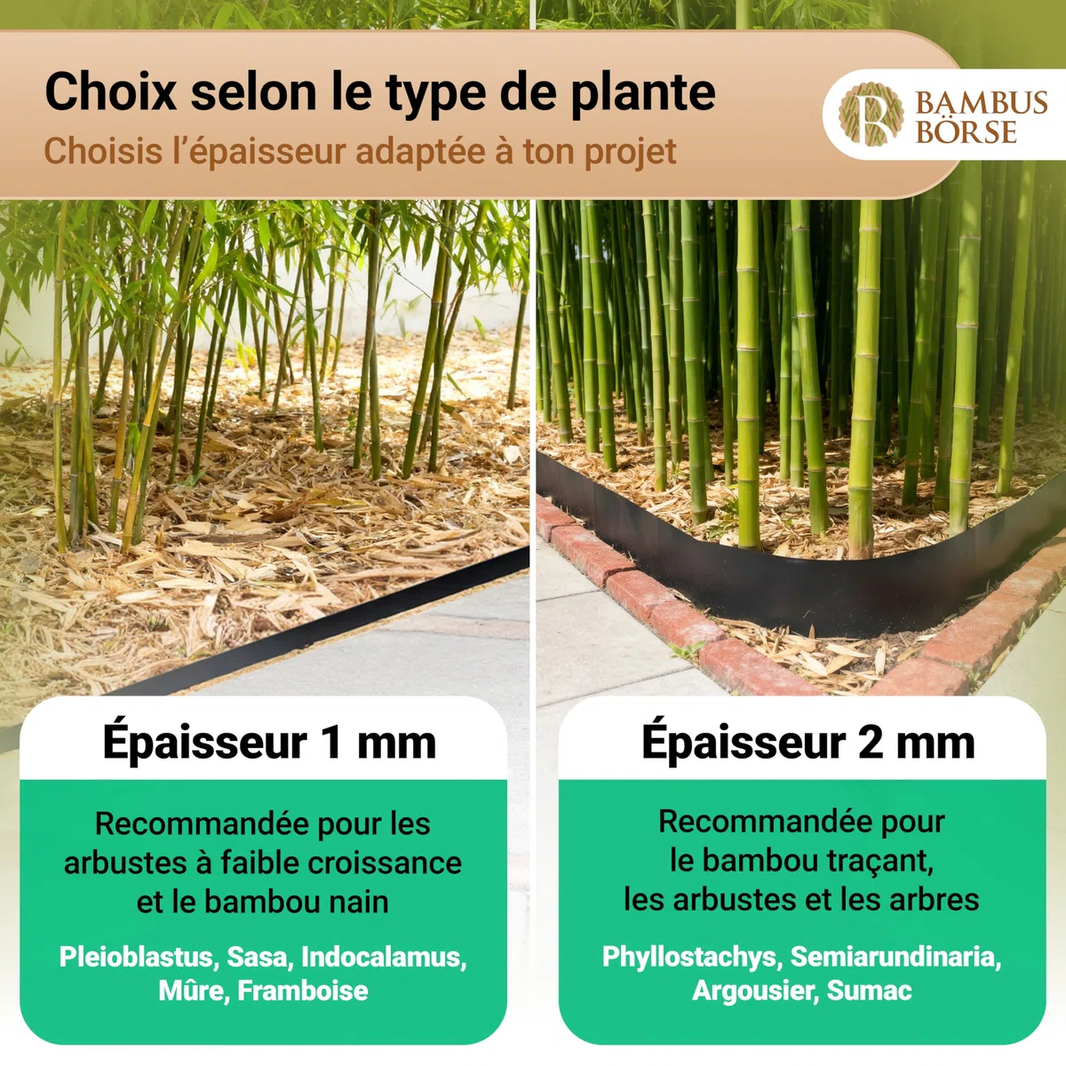 Barrière anti-racines de 100 cm de haut - Barrière anti-rhizomes Épaisseur 1 mm - 17 m de longueur - En HDPE de haute qualité