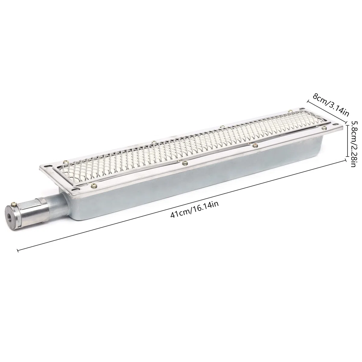 Brûleur Latéral Infrarouge pour Barbecue - Plaque de Cuisson Infrarouge - Élément Chauffant à Gaz en Céramique - 41 x 80 x 5,8 cm