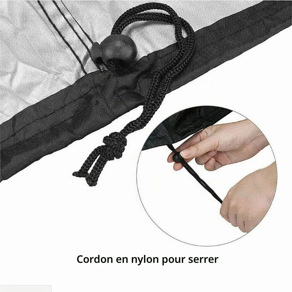 Housse Imperméable Couverture de Fauteuil Suspendu pour Chaise Œuf Balancelle Jardin Noir