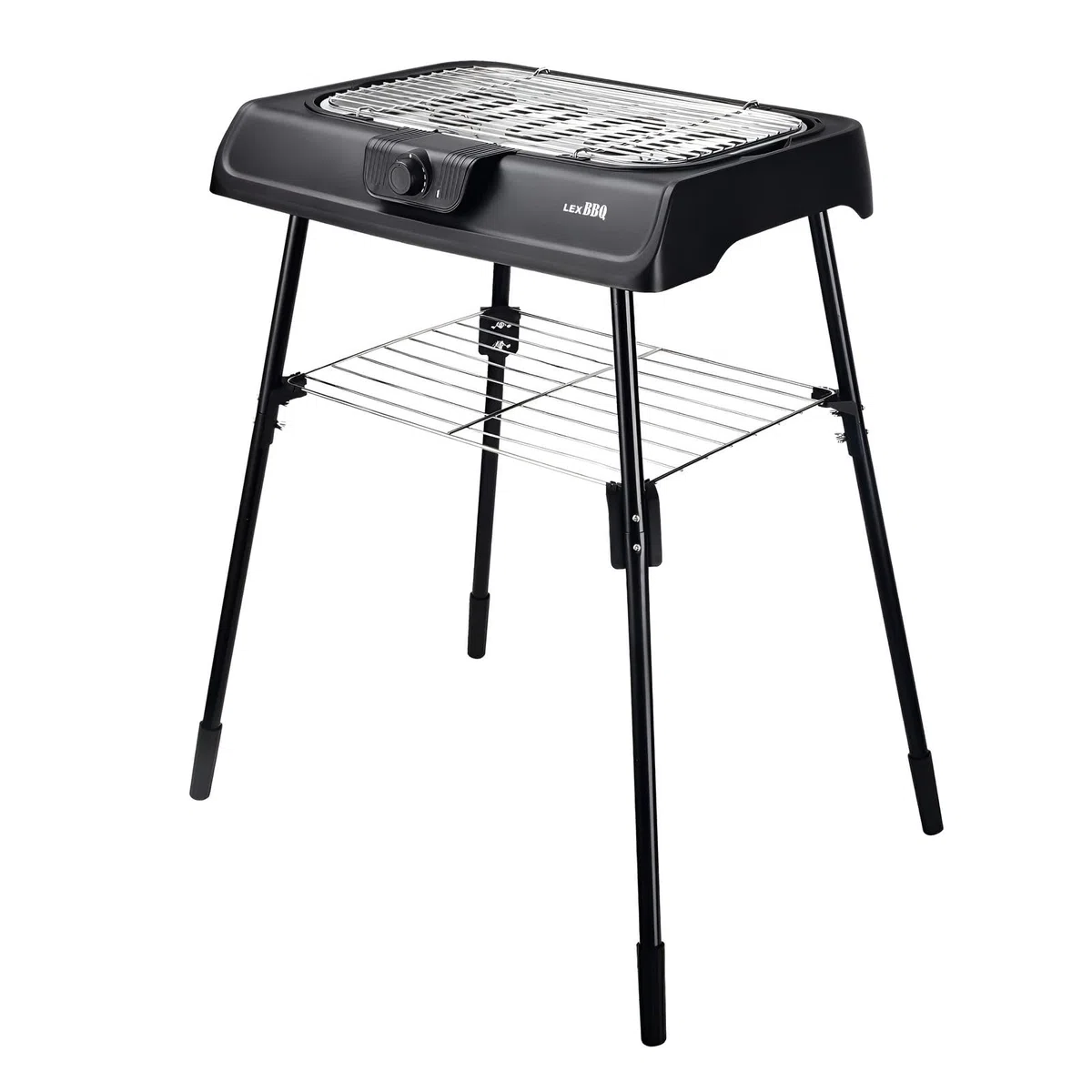 Barbecue électrique de table et barbecue sur pied 2000 W avec grille en acier inoxydable | Barbecue de balcon à faible dégagement de fumée | Barbecue électrique réglable en continu | Barbecue de