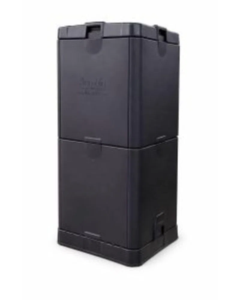 Aerobin Composteur Thermique – Compost Mûr en 3 Mois – Composteur sans Odeur pour Déchets de Cuisine et de Jardin – Système de Compostage Écologique d’Extérieur omposter (Black)