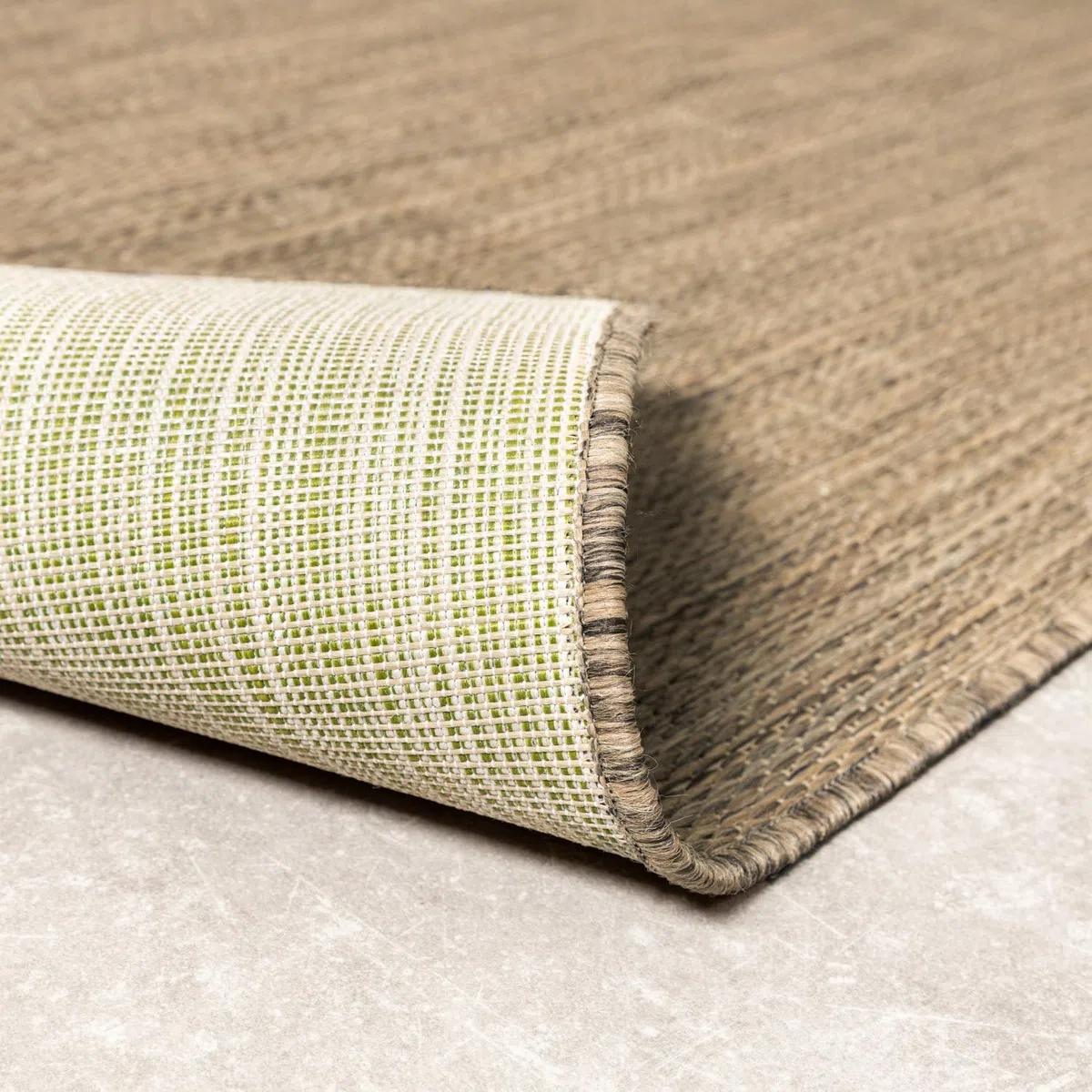 FRAAI | Home & Living Tapis d'extérieur - Malta Melange Naturel - 80x150 cm - Tapis Exterieur Resistant Pluie - Rectangulaire - Terrasse, Jardin, Balcon