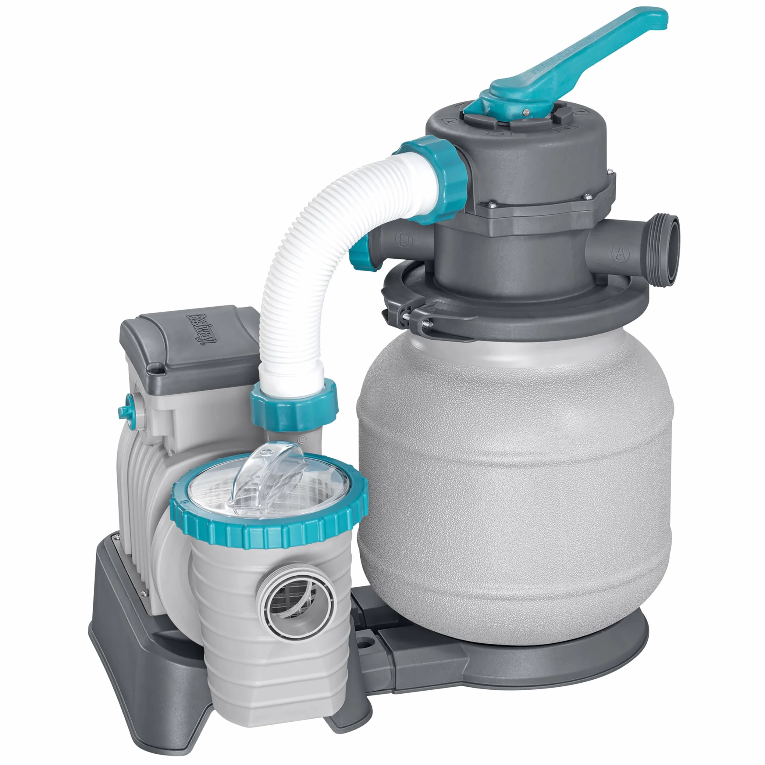 Bestway Pompe de Filtration à Sable pour Piscine Hors Sol 6 056 L - 48 cm x 42 cm x 52,8 cm - Gris/Vert