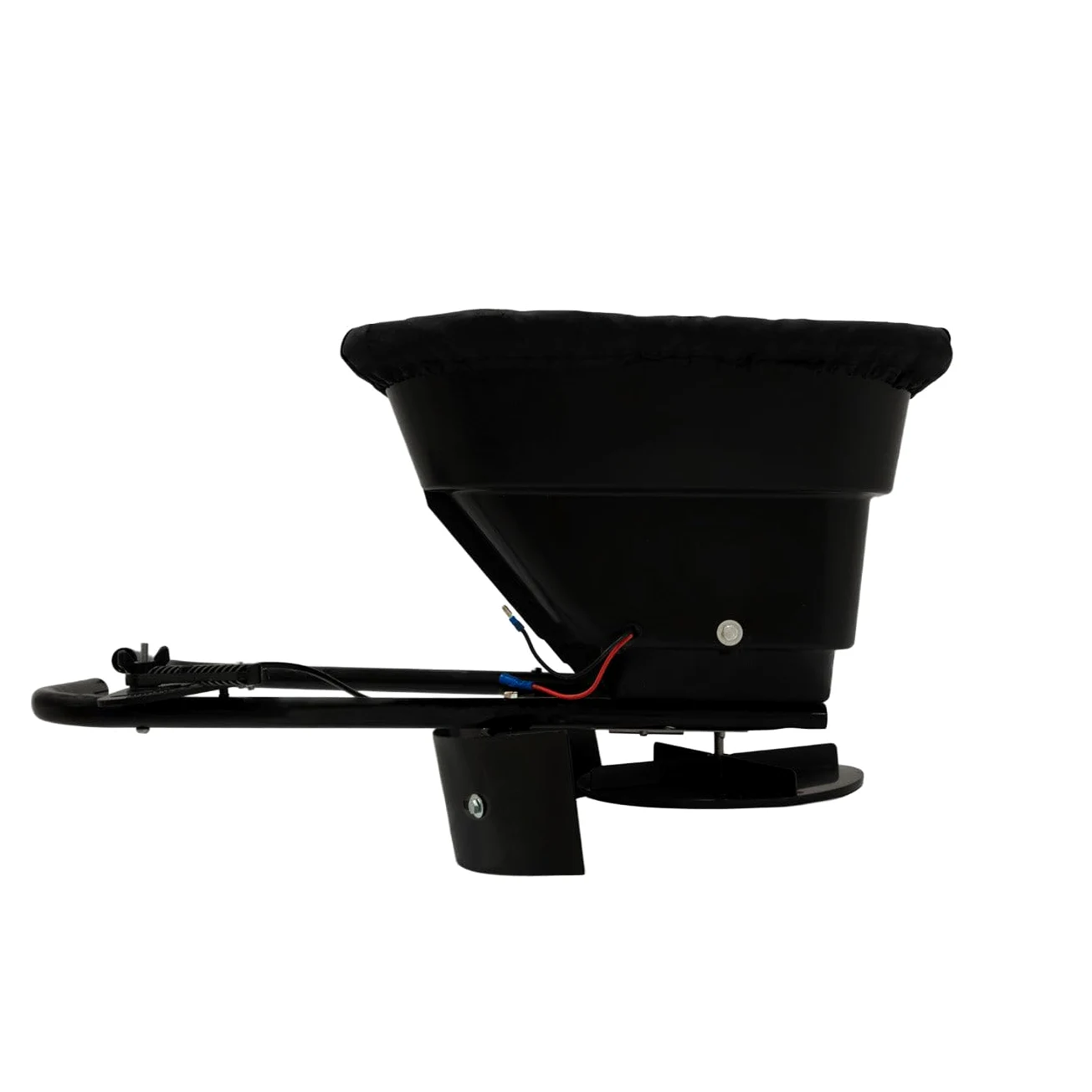 Épandeur Remorqué à Engrais Pour ATV Quad 12 V Capacité de Trémie 45,3 L 38 kg 560 TR/min Tractage Pour Sable Graine Sel Épandage Réglable 1490m² [Déflecteur & Housse de Pluie INCLUS]