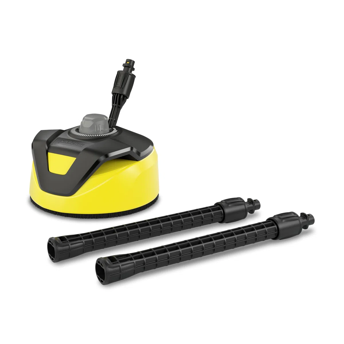 Kärcher Nettoyeur de surfaces T-Racer T 5 (protection contre les éclaboussures, pour les grandes surfaces, deux buses à jet plat, poignée pour un travail vertical), noir-jaune
