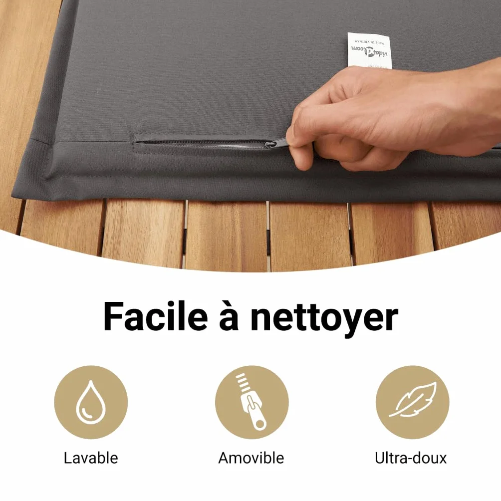 vidaXL Ensemble à Manger de Jardin avec Coussins 5 pcs, Table et Chaises à Dossier Rabattable, Meubles d'Extérieur Patio Terrasse, Gris Résine Tressée