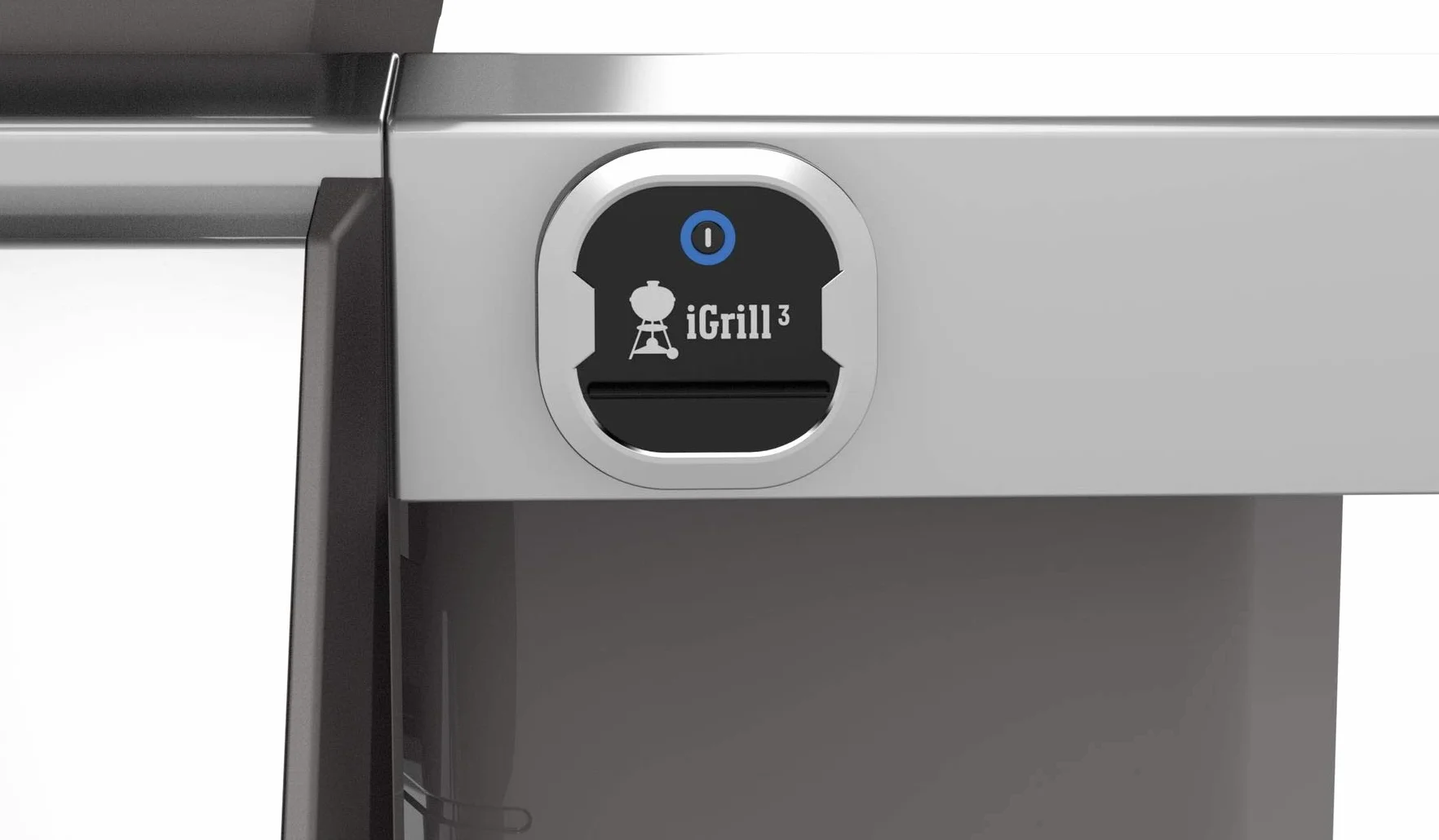Weber iGrill 3 - Thermomètre intelligent pour la viande avec Bluetooth incluant la sonde, pour Genesis II (et -LX) & Spirit II Series, contrôle via l'application smartphone, argent (7205)