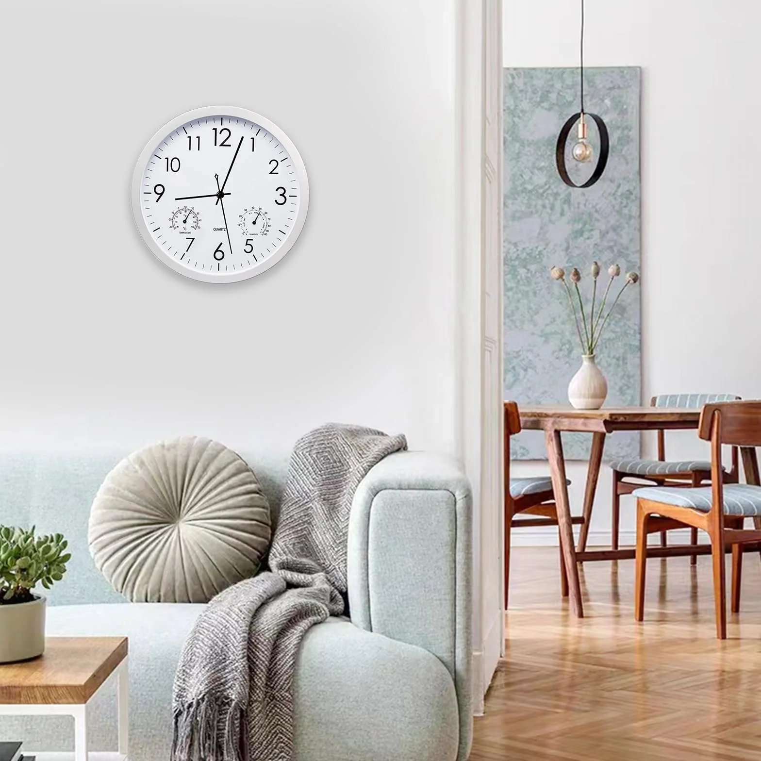 Horloge de jardin résistante - Grande horloge d'extérieur résistante aux intempéries - Étanche - Rétro