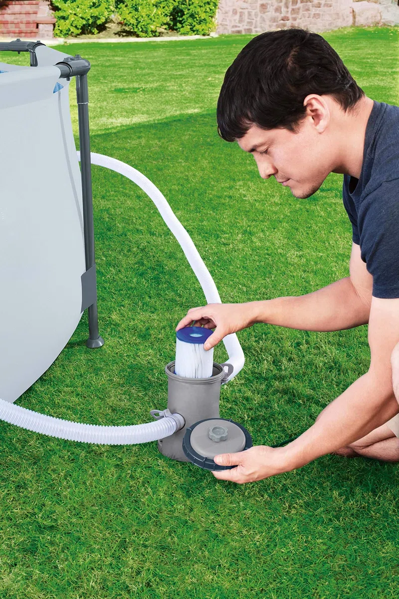 Bestway Pompe de Filtration Flowclear 1.249 l/h Gris