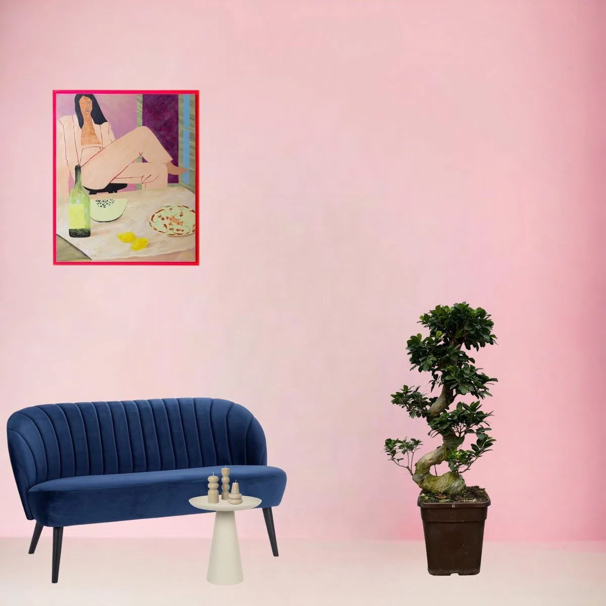Trendyplants - Ficus Microcarpa Ginseng - Bonsaï - Plante d'intérieur - Hauteur 70-90 cm - Taille du pot Ø23cm