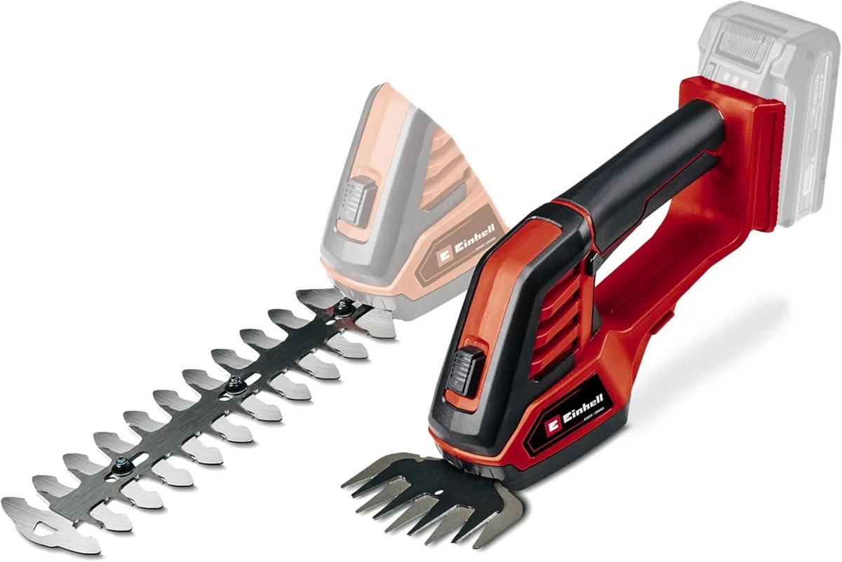 Einhell Cisaille à Gazon sans Fil GE-CG 18/100 Li-Solo Power X-Change (18V, boîte de Vitesses Couverte, Changement de Lame sans Outil) Livré sans Batterie ni Chargeur