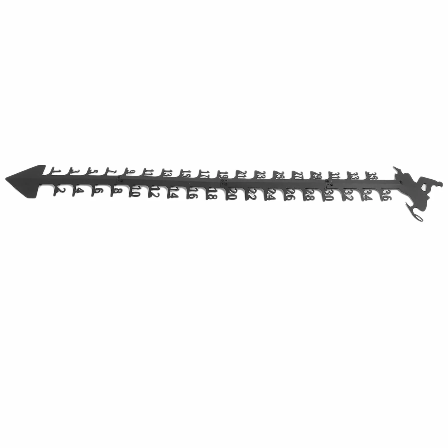 Règle de Neige en Fer pour Mesure de Profondeur, Facile à Installer, Idéale pour Noël