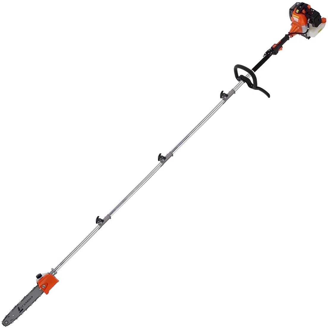 GT Garden Élagueuse thermique sur perche, 52 cm3, 3 CV, longueur 4.15 mètres