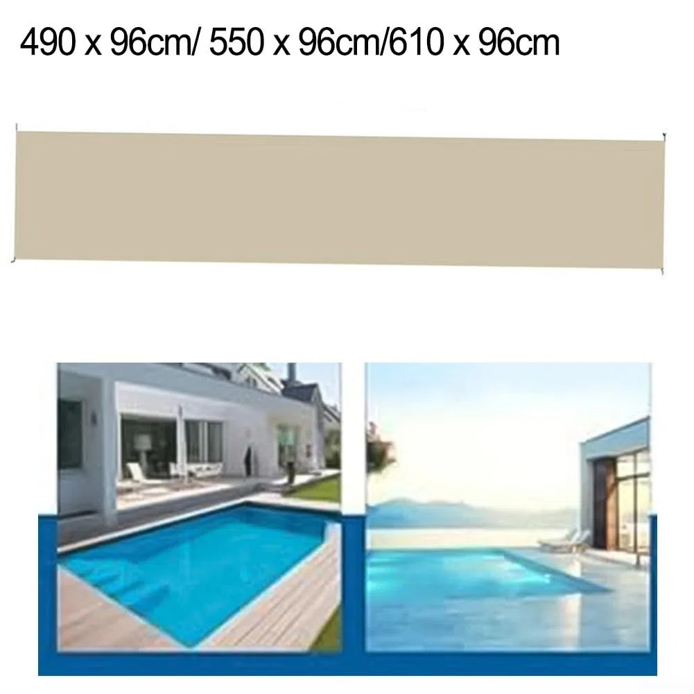 Housse résistante aux intempéries pour enrouleur de couverture solaire en tissu Oxford 190T pour protection de piscine (5,5 m)