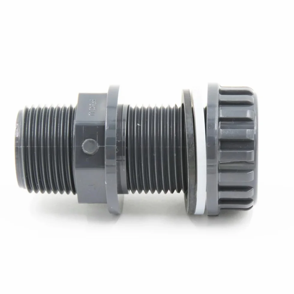 Przepust ścienny PVC 3/4 cala do rur ø 20 mm do akwaponiki