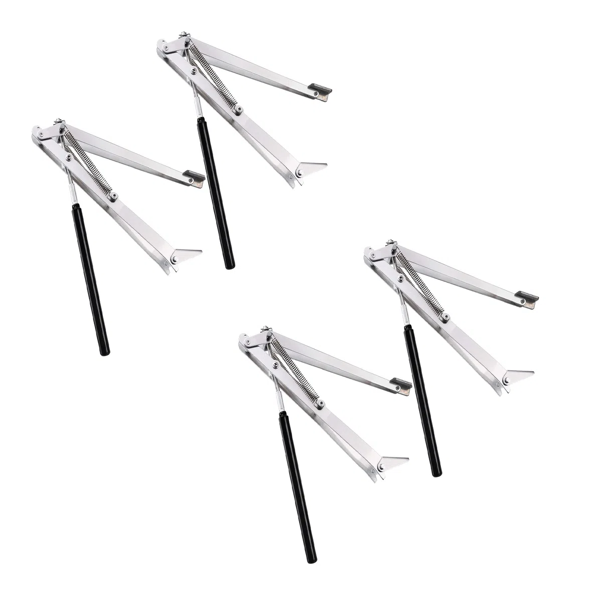 Herrselsam Lot de 4 ouvre-fenêtres pour serre, capacité de levage de 14 kg, ouvre-fenêtre automatique pour serre, hauteur de levage maximale 45 cm, ouverture automatique pour toutes les serres, double