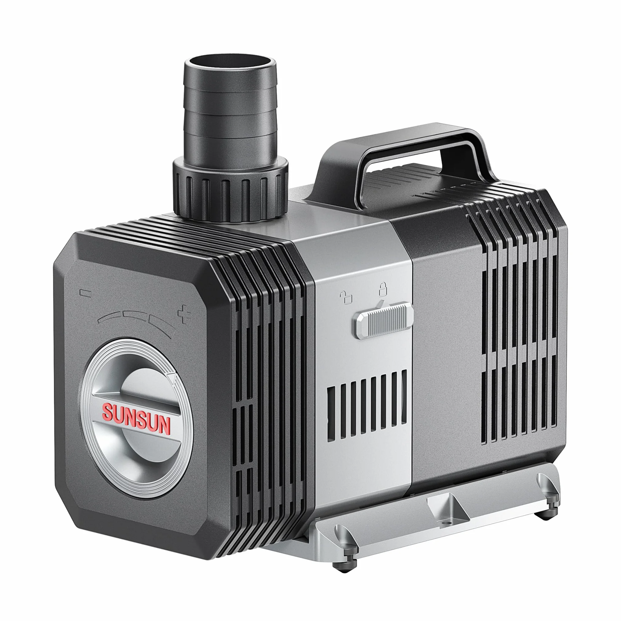 SunSun CTP-8000 Pompe de Bassin SuperECO - 188 x 114 x 190 mm - débit max. 8000 l/h / 70 W/refoulement max. 5,6 m - avec câble 10 m - Filtration Circulation Écumeur eau jardin étang