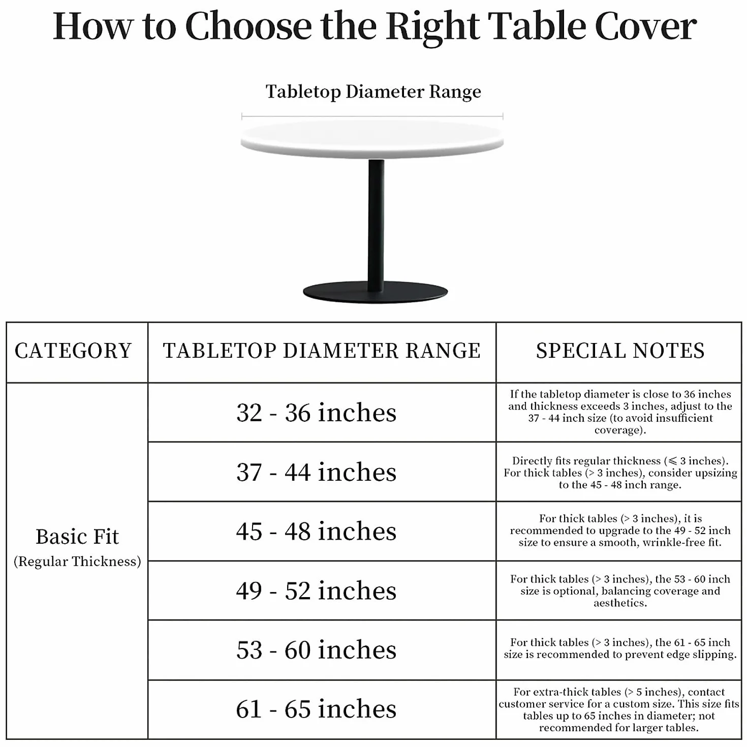 Nappe Ronde d'extérieur 90 cm (36 Pouces) imperméable extensible avec Bande élastique - Marbre Blanc