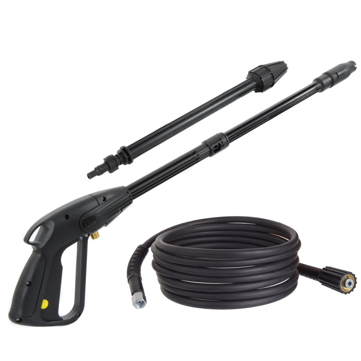 TECHKAR Hobby Sèrie K Pistolet Nettoyeur en Nylon M22x1,5 Broche 14 mm avec Tuyau Haute Pression - Longueur du Tuyau 5 m
