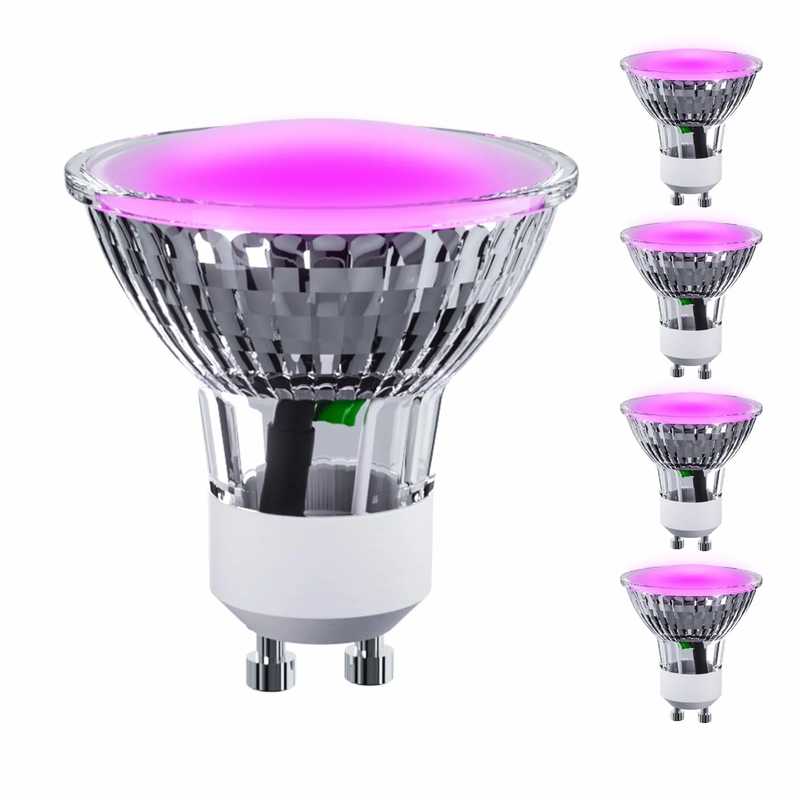 ANTELA Ampoules LED Horticoles Gu10 4W 200lm PPFD pour Plantes d'Intérieur 5PCs