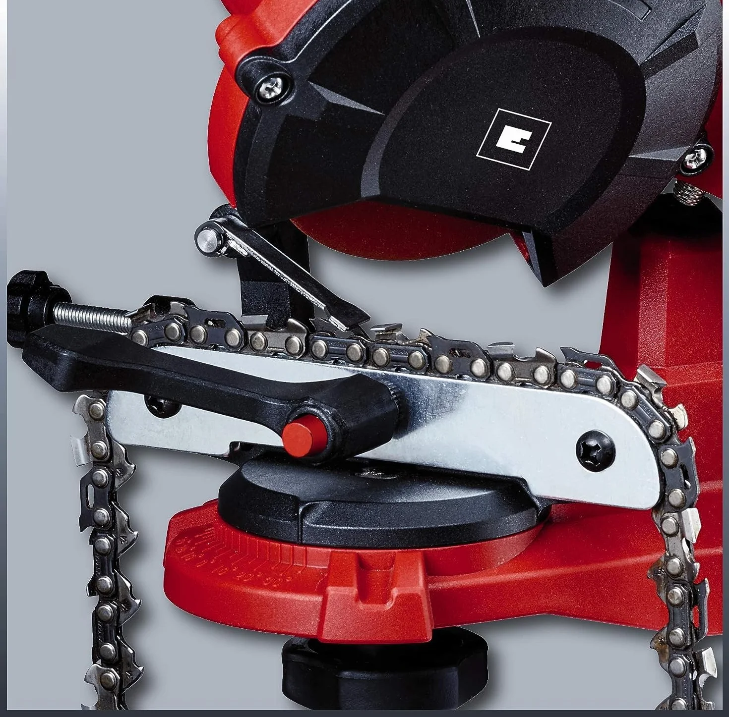 Einhell Affûteuse de chaîne de tronçonneuse GC-CS 85 E (85 W, Epaisseur de la meule 3,2 mn, Dispositif de serrage) Livrée avec 1 meule abrasive